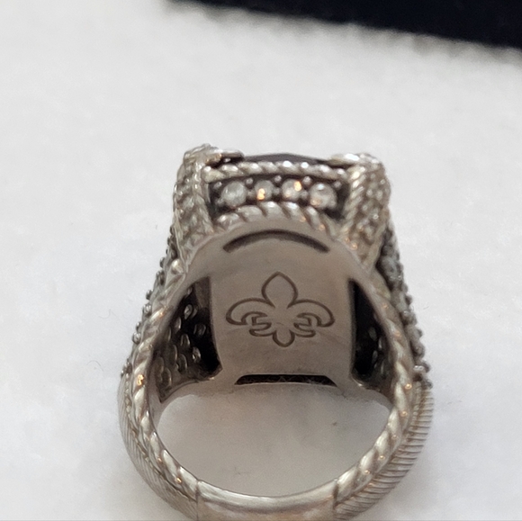 Judith Ripka Black Onyx Monaco Ring Size 6 - Picture 8 of 11